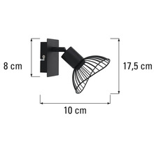 Dimensiunile lămpii de perete