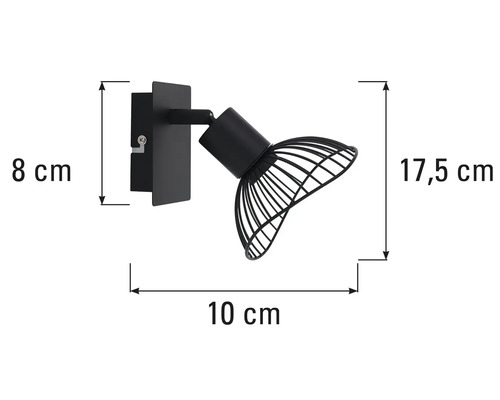 Dimensiunile lămpii de perete