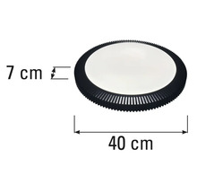 Plafonieră rotundă cu dimensiunile de 40 pe 7 centimetri
