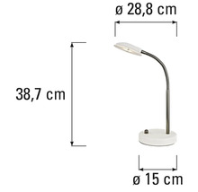 Dimensiunile unei lămpi de birou
