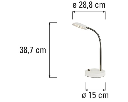 Dimensiunile unei lămpi de birou