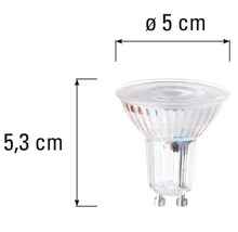 Bec GU10 cu dimensiuni