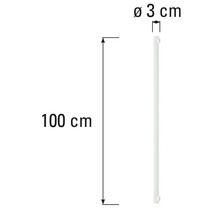 Profil lateral calorifer cu dimensiunile de 100 cm lungime și 3 cm diametru