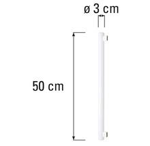 Dimensiunile unui calorifer: 50 de centimetri lungime și 3 centimetri diametru.
