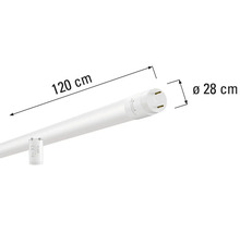 Tub LED, lungime 120 cm, diametru 28 cm