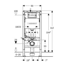 Desen tehnic al sistemului de instalare Geberit