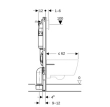 Desen tehnic al unui sistem sanitar cu dimensiuni