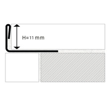 Șină de profil cu o înălțime de 11 mm
