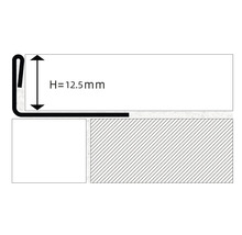 Schema unei profile cu o înălțime de 12,5 milimetri.