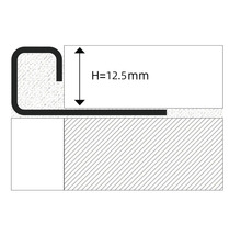 Reprezentarea unei profile cu o înălțime de 12,5 mm.