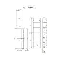 Desen tehnic al unei coloane cu dimensiuni
