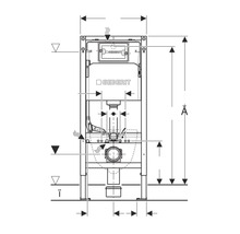 Desen tehnic al unui sistem de instalații Geberit