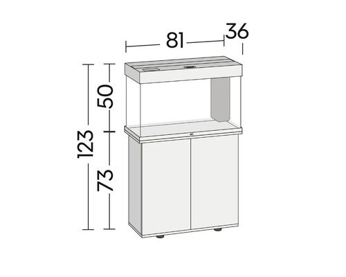Dimensiunile unui acvariu cu dulap