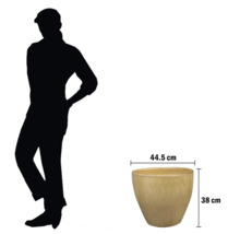 Ghiveci de flori cu dimensiunile de 44,5 cm x 38 cm