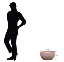 Vas de flori cu dimensiunile de 34 cm pe 17 cm