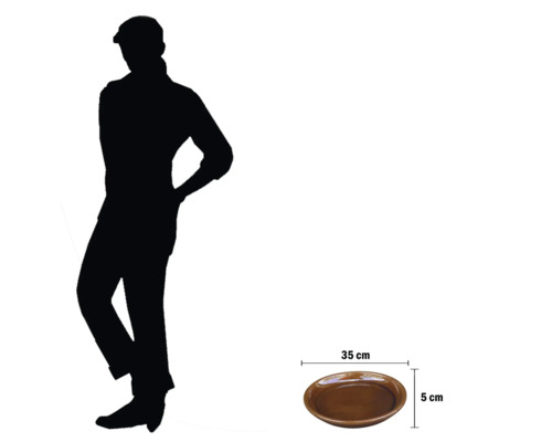 Bol decorativ cu dimensiunile 35 cm x 5 cm pentru decorare