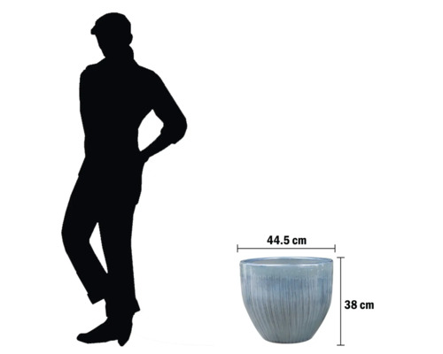 Jardinieră cu dimensiunile de 44,5 cm pe 38 cm