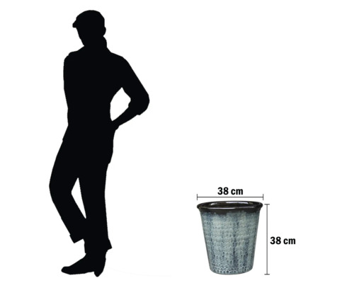 Ghiveci de flori cu dimensiunile 38 x 38 centimetri