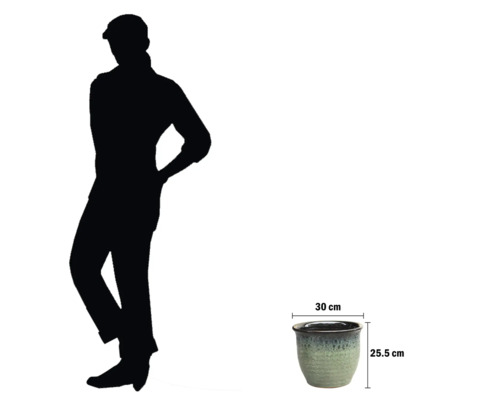 Ghiveci de flori cu dimensiunile de 30 cm pe 25,5 cm