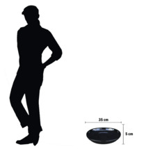 Bol decorativ, diametru 35 centimetri, înălțime 5 centimetri