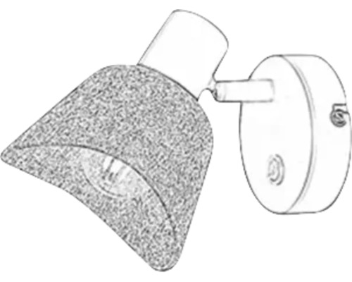 Lampă de perete cu spot reglabil