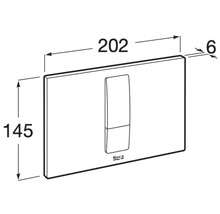 Imagine cu o placă de acționare cu dimensiunile 202 x 145 x 6 mm.
