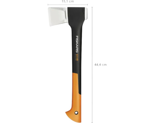Topor Fiskars X10 pentru despicat lemne, lungime 44,4 cm