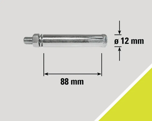 Șurub metalic cu piuliță, lungime 88 mm, diametru 12 mm