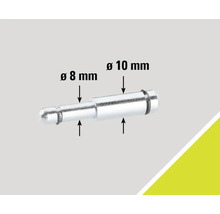 Știft cu diametrul de 8 mm și 10 mm