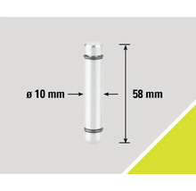 Știft metalic, diametru 10 mm, lungime 58 mm