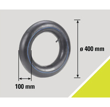 Cameră de aer cu un diametru de 400 milimetri și o lățime de 100 milimetri