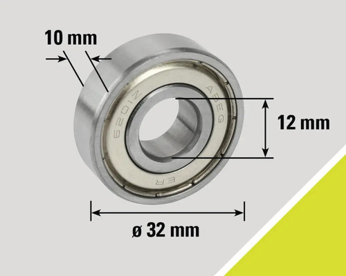 Rulment radial cu bile cu dimensiunile de 10 mm, 12 mm și diametrul de 32 mm