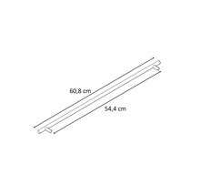 Desen tehnic al unei bare cu dimensiunile de 60,8 cm și 54,4 cm