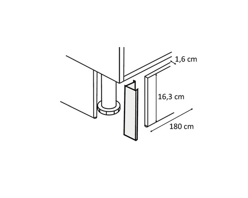 Schema unei plinte cu dimensiuni