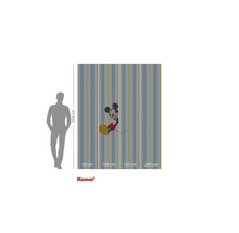 Tapet fototapetă cu model în dungi și motiv Mickey Mouse, înălțime 250 centimetri