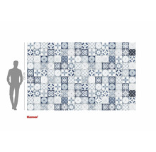 Fototapet cu model de faianță în stil vintage, înălțime 250 cm