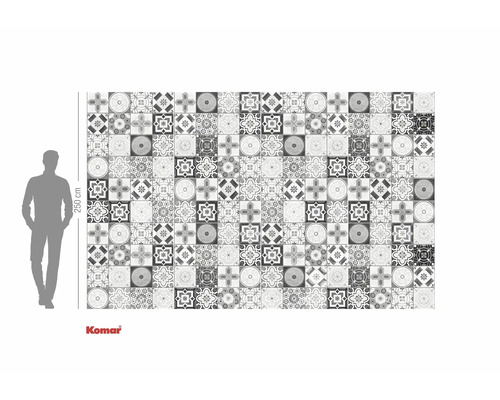 Tapet foto cu model de faianță și o înălțime de 250 de centimetri