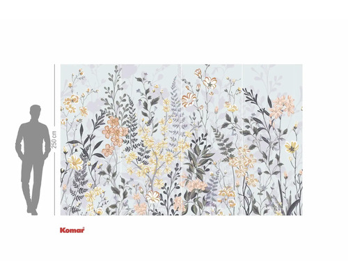 Fototapet Komar cu model floral și o înălțime de 250 cm