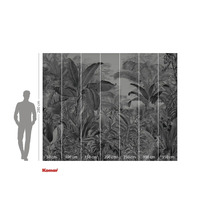 Fototapet cu motiv de junglă și indicații de dimensiune