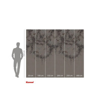 Fototapet cu model floral și indicații de dimensiuni