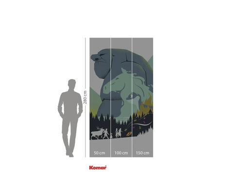 Tapet foto Komar cu motiv de trol de piatră, ideal pentru decorarea pereților