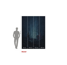 Fototapet cu motiv Star Wars, scenă în pădure, 280 cm înălțime