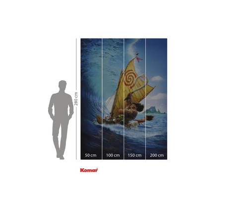 Fototapet cu motivul din filmul Vaiana, format din patru părți