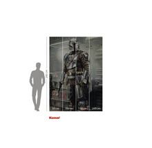 Tapetă foto cu motiv Star Wars Mandalorian și indicații de dimensiune