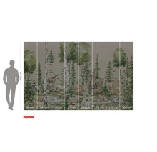 Tapet foto Komar cu animale de pădure și copaci