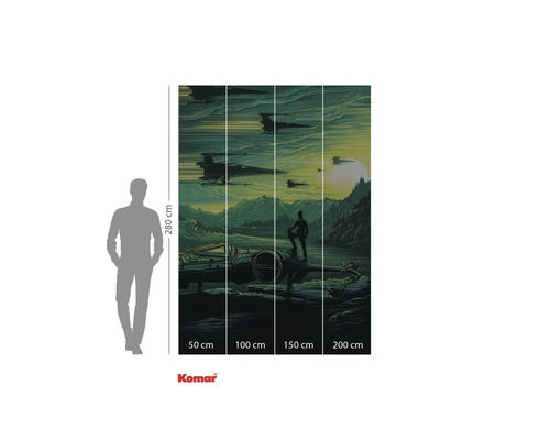 Tapet foto Komar Star Wars cu motiv de navă spațială