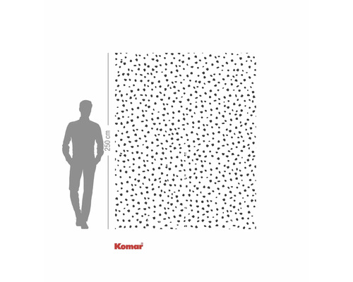 Fototapet cu model cu puncte, 250 cm înălțime