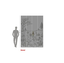 Fototapet cu design Winnie the Pooh și Purceluș și specificații de dimensiuni