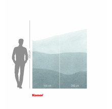 Fototapet Komar cu model de valuri și indicații de dimensiuni