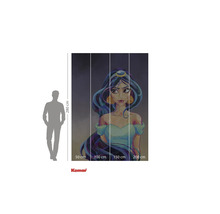 Tapet Komar Jasmine din material netesut, din 4 piese, cu o ilustrație a prințesei Disney Jasmine.